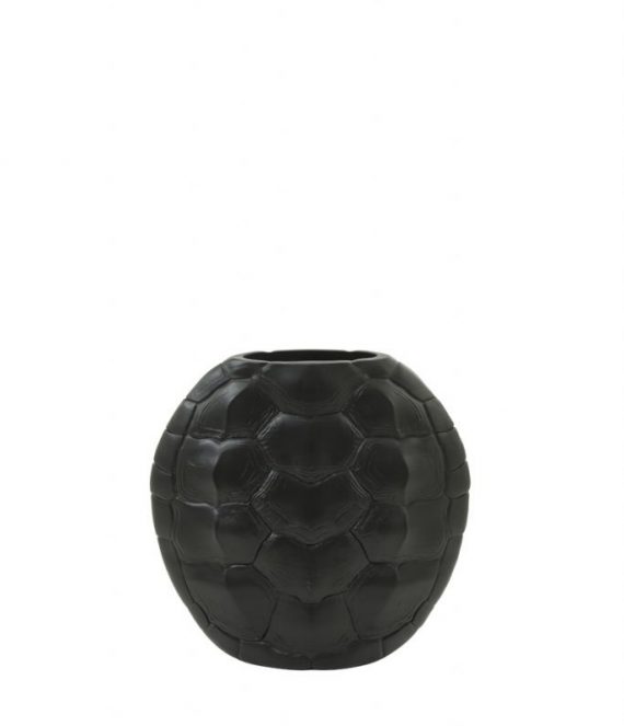Vaas Turtle zwart | Light & Living