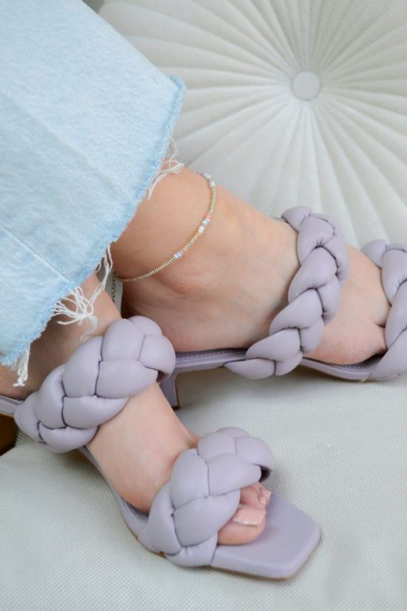 Silver pastel anklet | Label Kiki