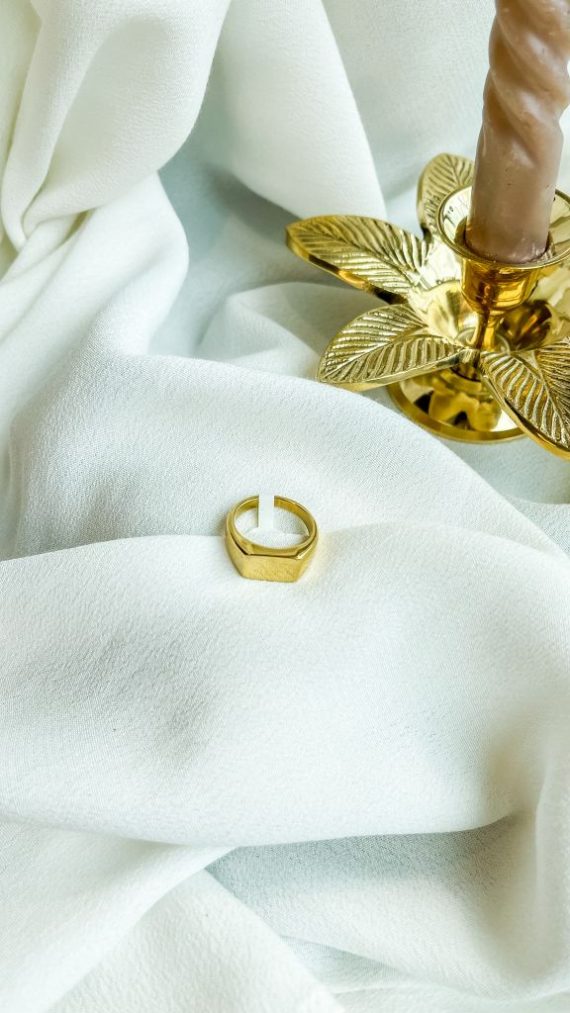 Ring gold zegel | ZAG Bijoux