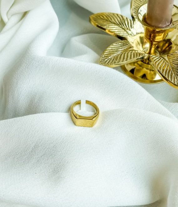 Ring gold zegel | ZAG Bijoux