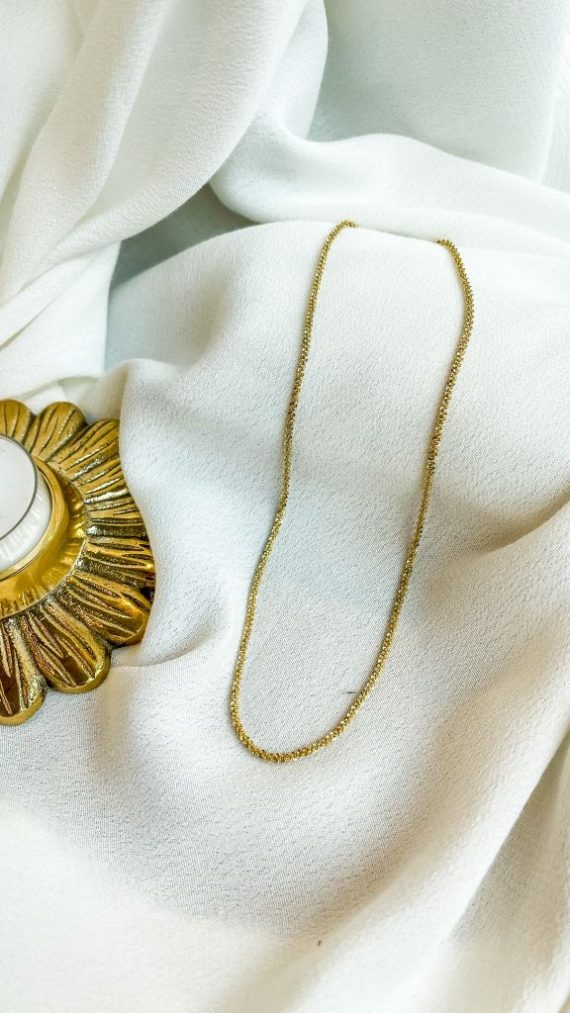 Gold round necklace | ZAG Bijoux