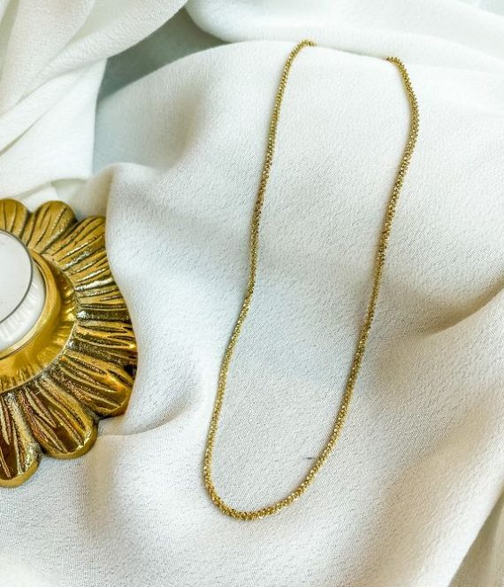 Gold round necklace | ZAG Bijoux