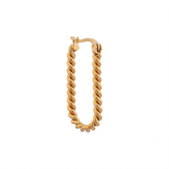 Twisted oval gold | Label Kiki