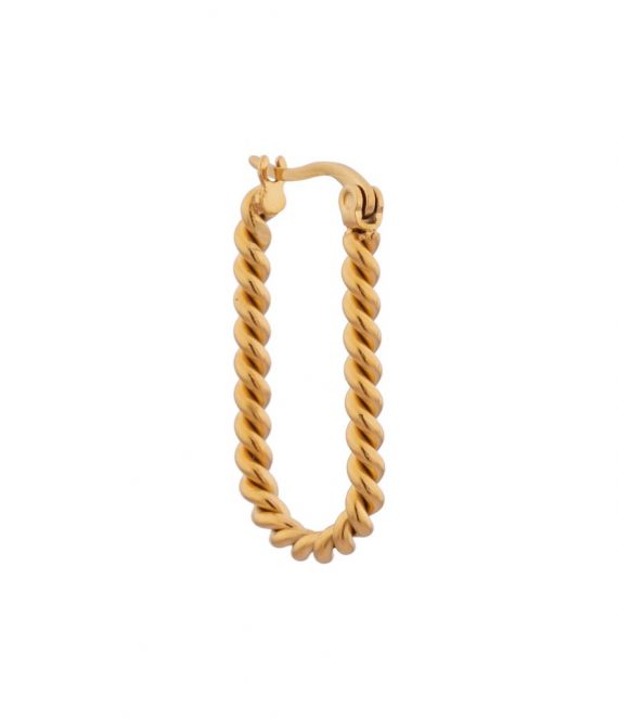 Twisted oval gold | Label Kiki
