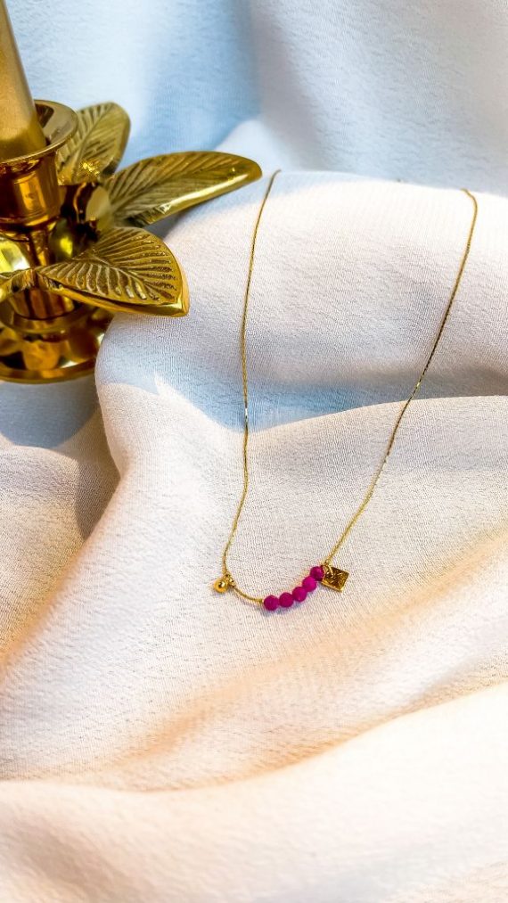 Belo horizonte necklace dark red | Zag Bijoux