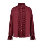 Jaimy blouse bordeaux | Amaya Amsterdam
