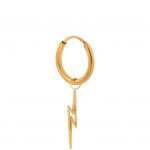 Lightning earring gold | Label Kiki