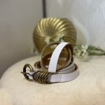 White plain belt | Elvy