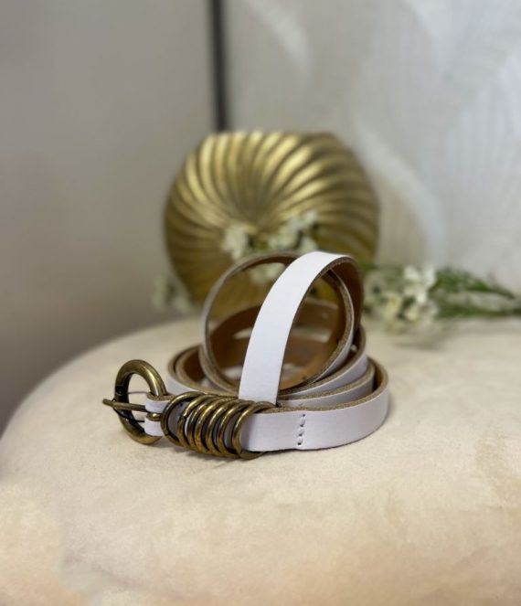 White plain belt | Elvy