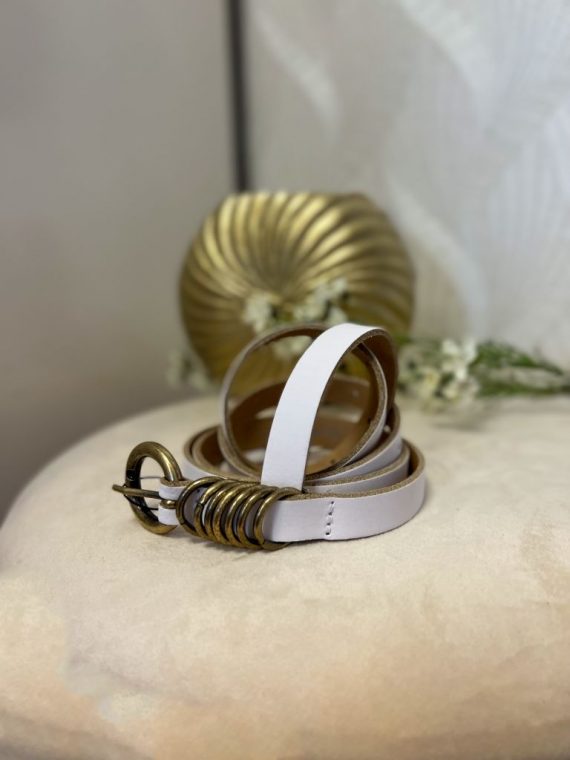 White plain belt | Elvy