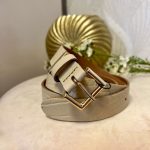 Croco belt beige | Elvy