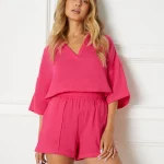 Paige blouse fuchsia | Refined Department