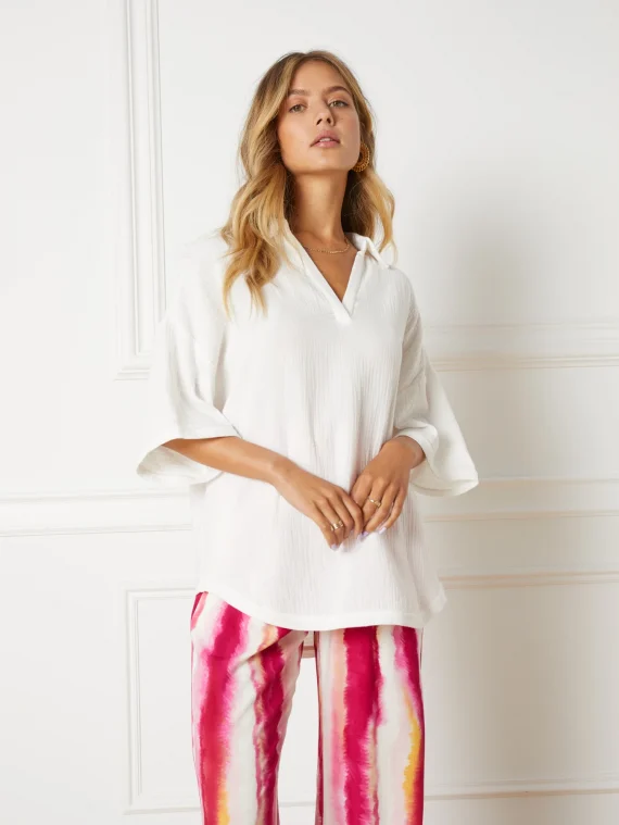 Paige blouse off white | Refined Department