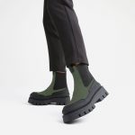 Biker boot Evi Ann khaki / zwart | Bronx