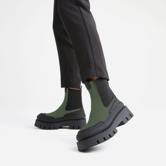 Biker boot Evi Ann khaki / zwart | Bronx
