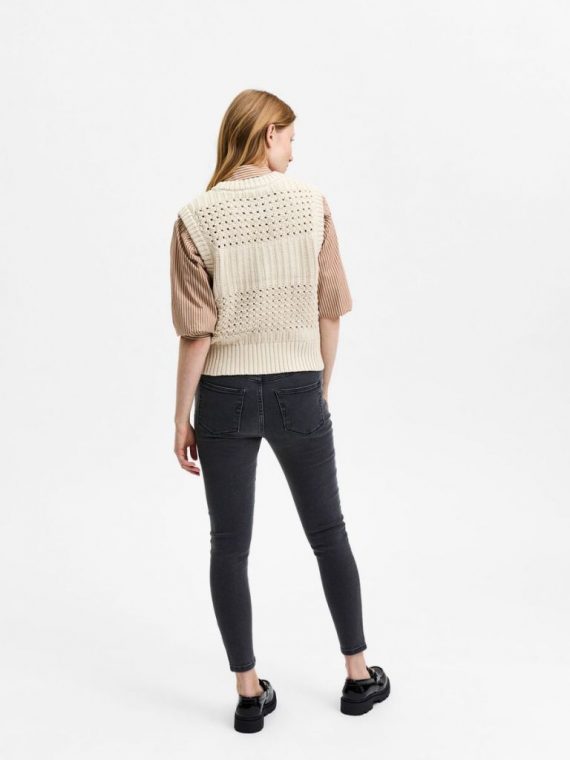 Chunky gebreid gilet | Selected