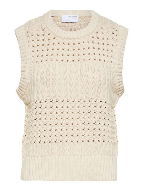Chunky gebreid gilet | Selected