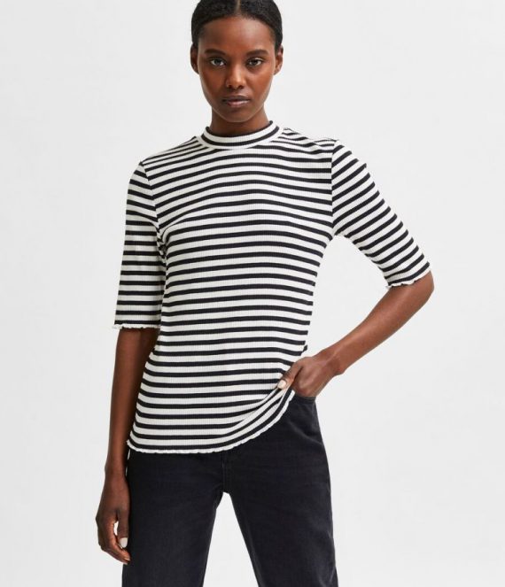Gestreept t-shirt Selected Femme