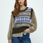 Sif gebreid vest | Minus
