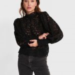 Stretch lace top black | Alix the label