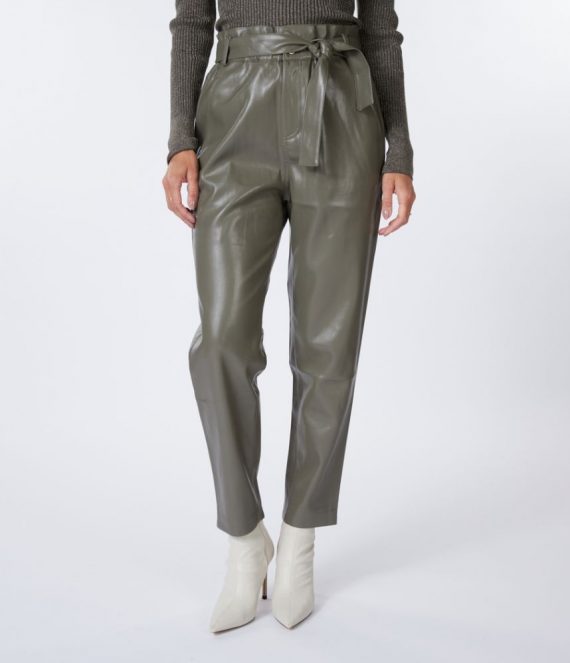 Trouser paperbag pu groen Esqualo
