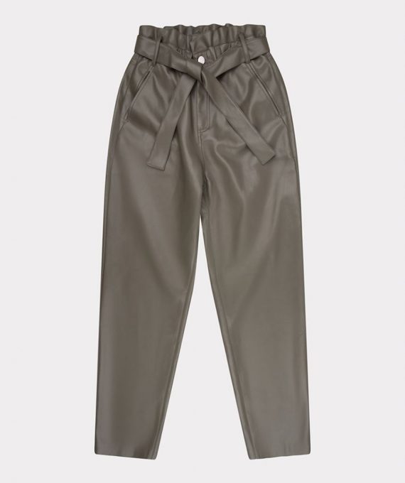 Trouser paperbag pu groen Esqualo