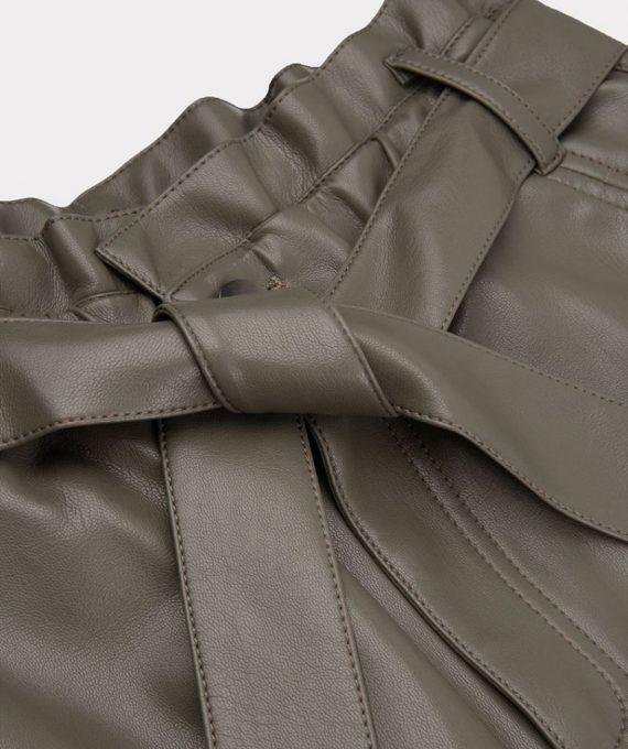 Trouser paperbag pu groen Esqualo
