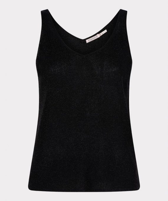 Camisole lurex black | Esqualo