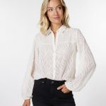 Blouse burn out smock | Esqualo