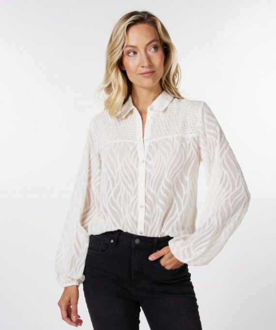 Blouse burn out smock | Esqualo