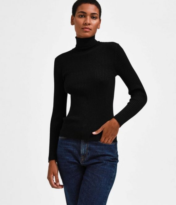 Coltrui Lurex  Zwart | Selected Femme