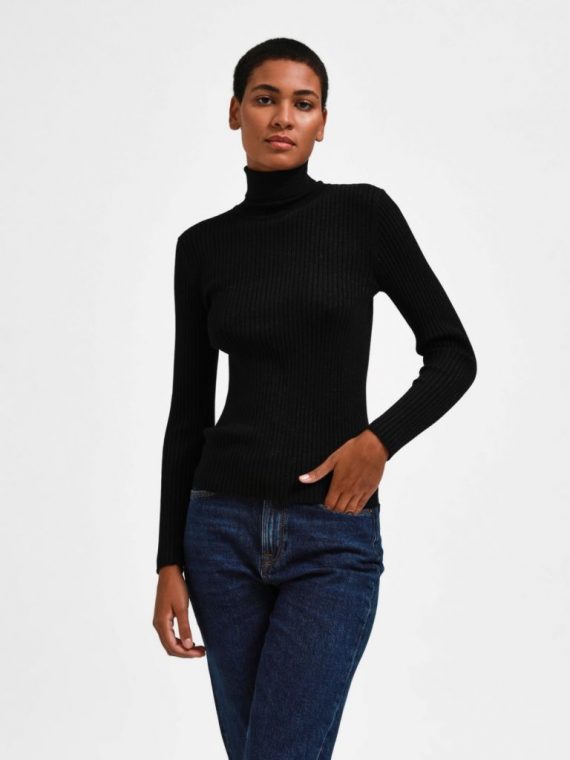 Coltrui Lurex  Zwart | Selected Femme