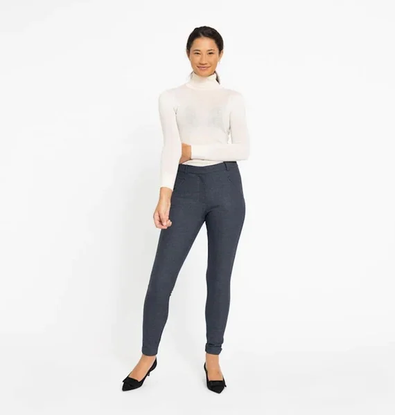 Angelie pure 426 navy grey broek | Five Units