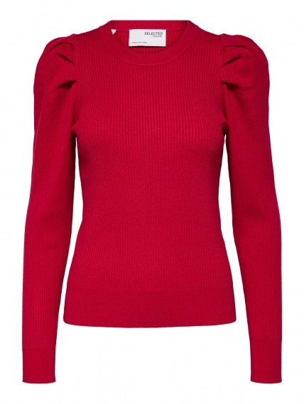 Geribd trui roze | Selected Femme