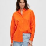Oranje overhemd | Selected Femme