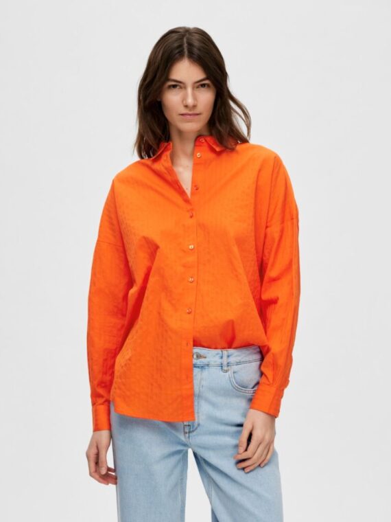 Oranje overhemd | Selected Femme