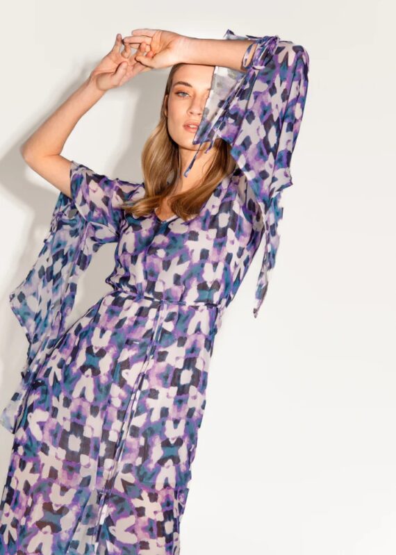 Silvana jurk paars | Freebird