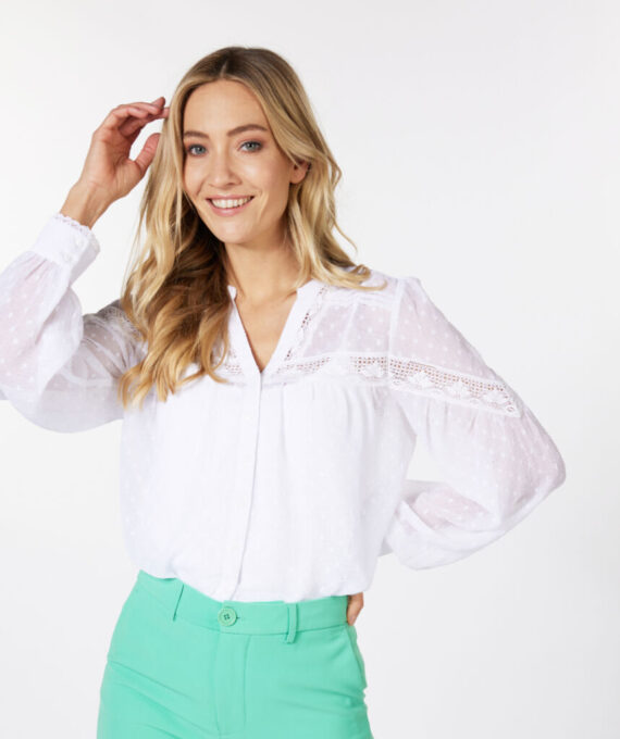 Blouse fancy tapes | Esqualo