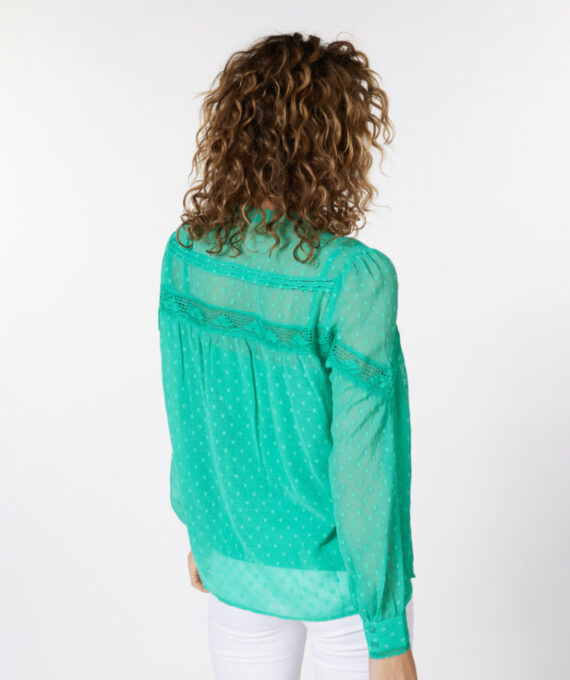 Blouse smocked plumetis | Esqualo