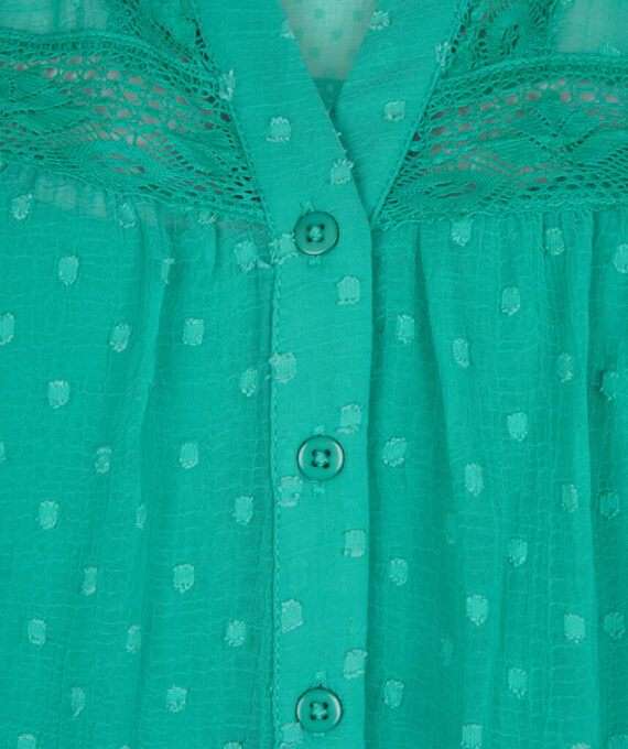 Blouse smocked plumetis | Esqualo