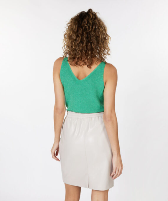 Camisole lurex groen Esqualo