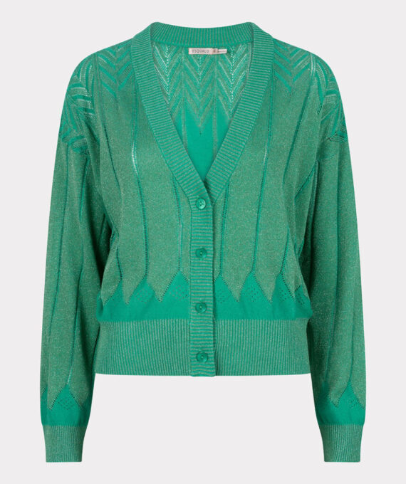 Cardigan lurex fancy groen Esqualo
