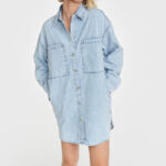 Denim blouse dress | Alix the label