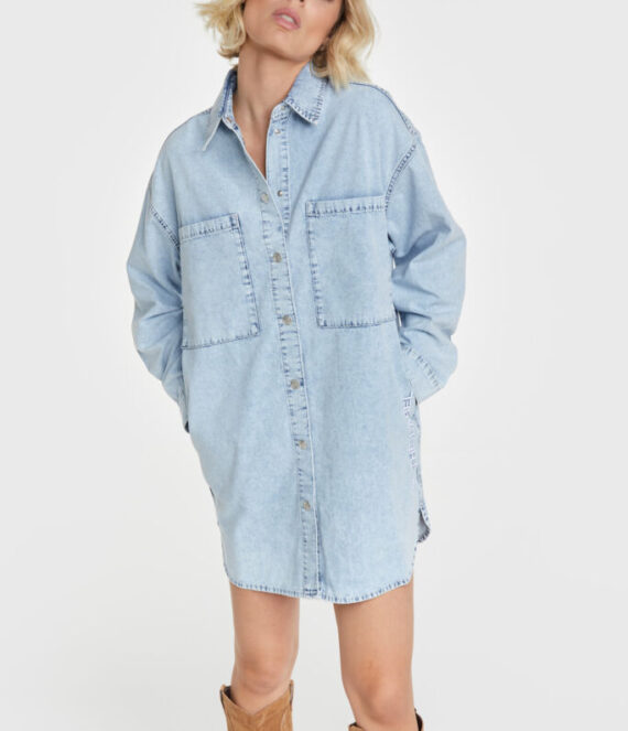 Denim blouse dress Alix the label
