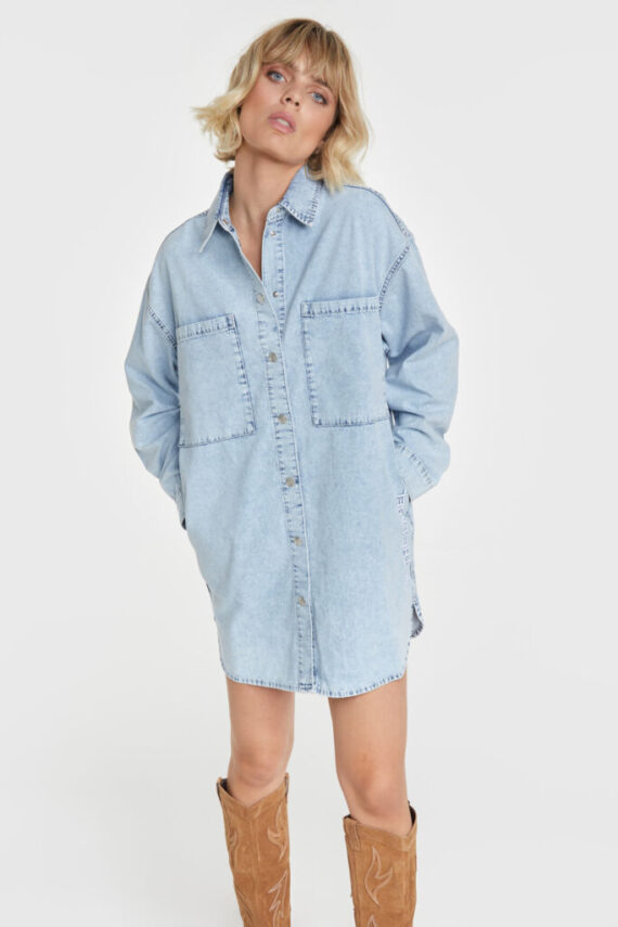 Denim blouse dress Alix the label
