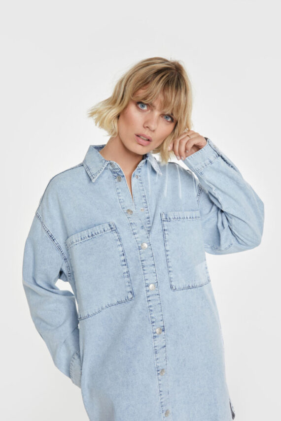 Denim blouse dress Alix the label