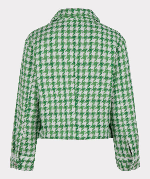 Jacket houndstooth groen | Esqualo