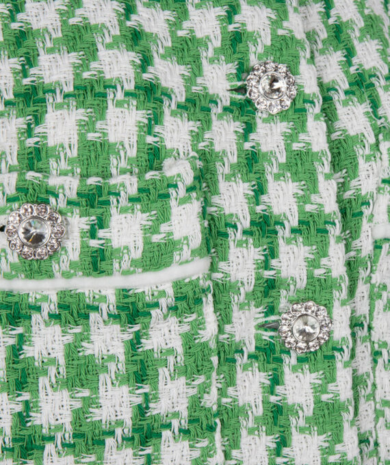 Jacket houndstooth groen | Esqualo