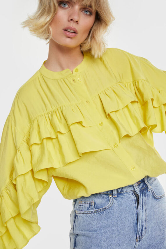 Light flow ruffle blouse Alix the label