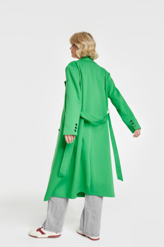 Long trench coat green | Alix the label